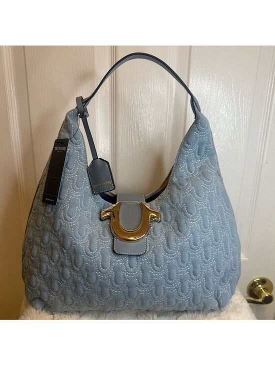 True Religion Handbags - TRUE RELIGION QUILTED WOMENS SHOULDER BAG PURSE HOBO HANDBAG WITH HORSESHOE LOGO
